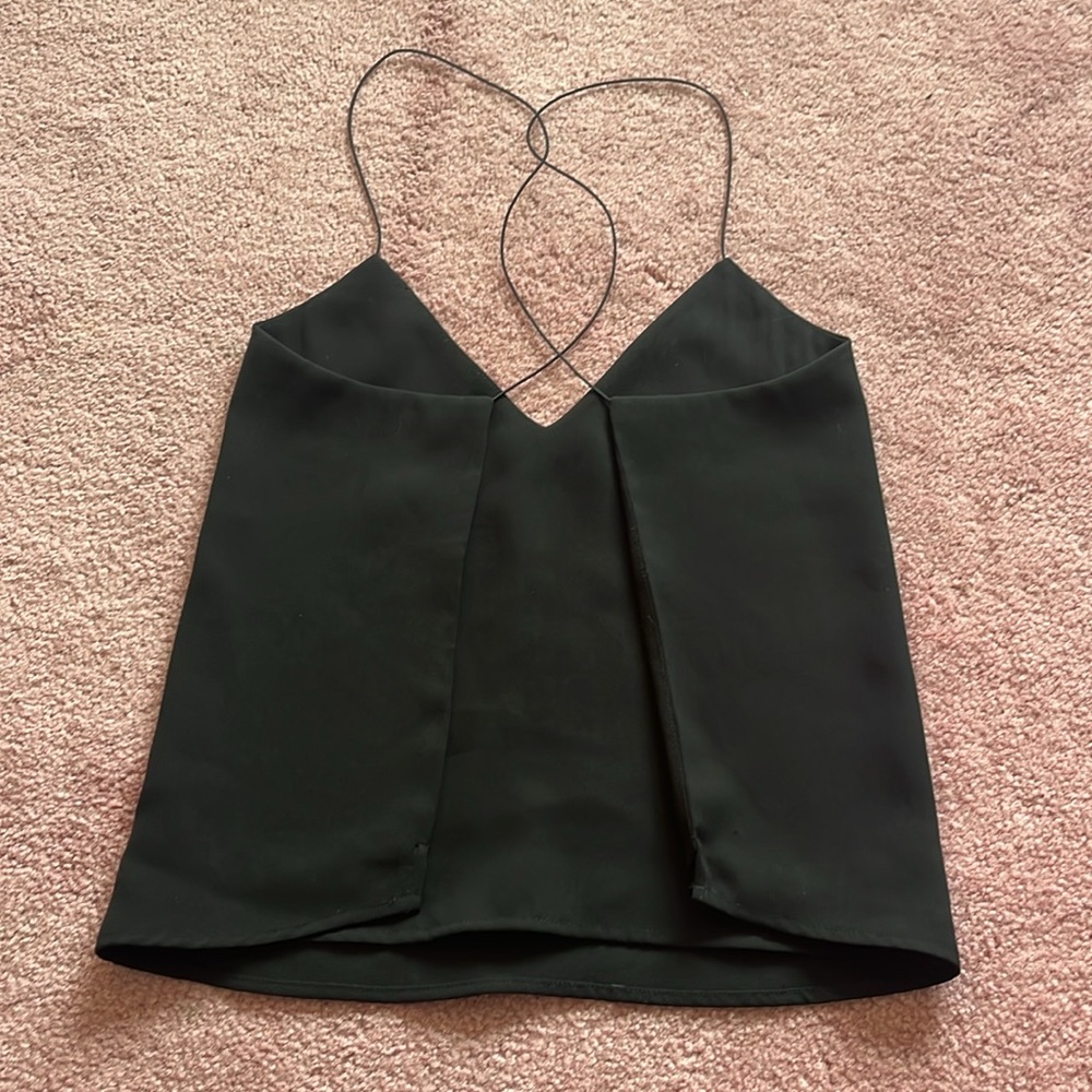 Tobi Open Back Black Tank Size M